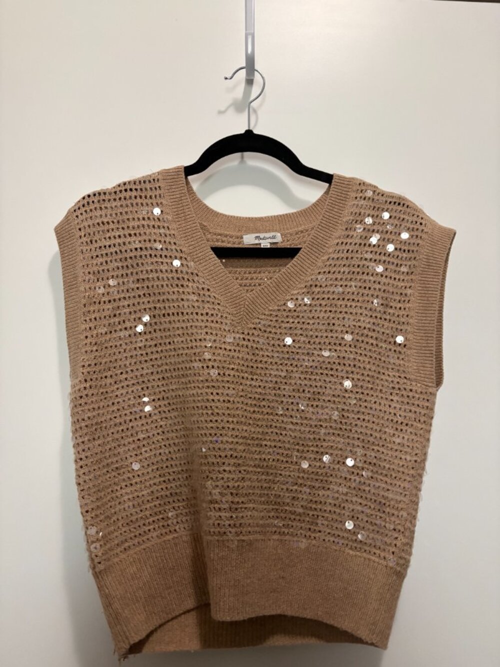 Madewell Sequin-Embellished Sweater Vest